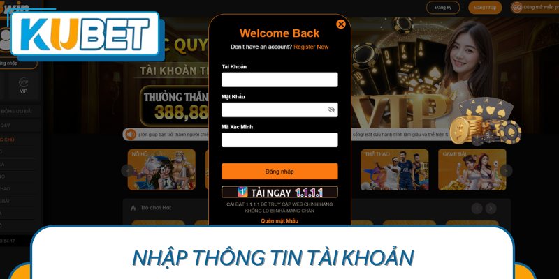 Nhập Thông Tin Tài Khoản