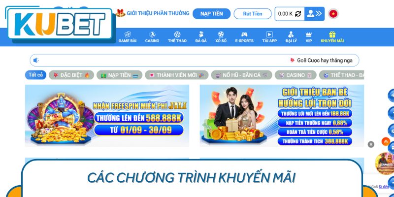 Các chương trình khuyến mãi và thưởng hấp dẫn